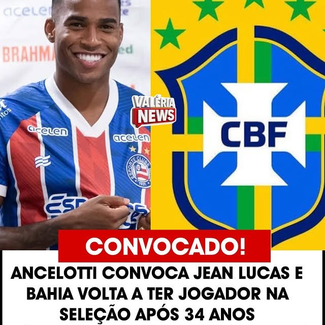 Depois de 34 anos, o Bahia volta a ter um jogador convocado para a seleção brasileira