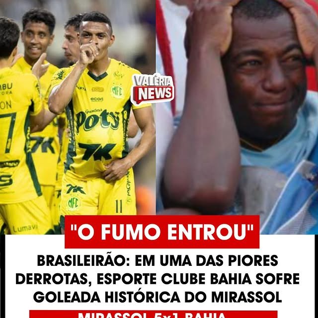 Mirassol venceu o Bahia por 5 a 1 na noite deste domingo (31), em partida válida pelo Brasileirão…