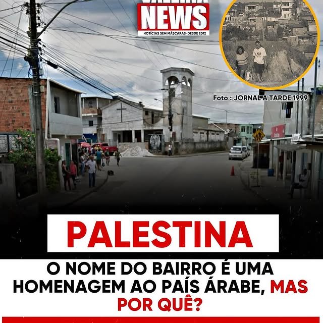 O Bairro da Palestina, tinha sua origem humilde no chamado “Beco do Bido”