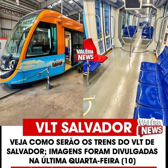 O modelo dos trens que irão compor o sistema de Veículo Leve sobre Trilhos (VLT) de Salvador foi …