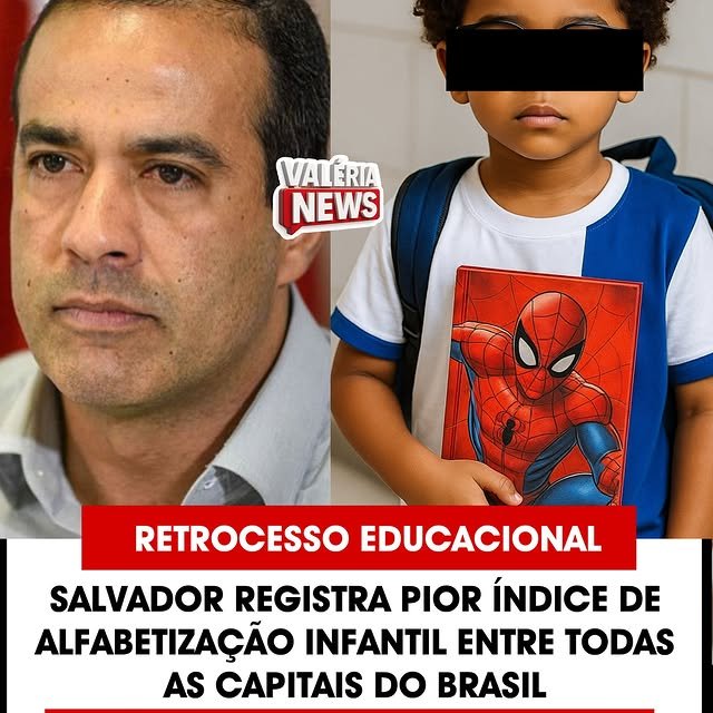 Salvador é a pior capital no quesito alfabetização infantil, segundo dados divulgados pelo Minist…