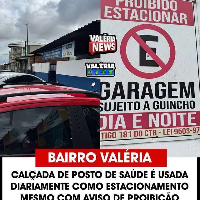A calçada em frente ao Posto de Saúde Frei Benjamin, na Rua da Matriz, Largo de Valéria, é diaria…