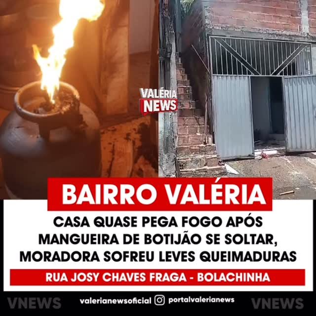 No início da tarde desta quarta-feira, 8, a mangueira de um botijão de gás se soltou em uma resid…