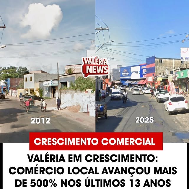 Um levantamento realizado pelo Valéria News aponta que, entre 2012 e 2025, o comércio de Valéria …