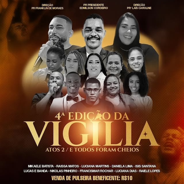 A “Vigília Atos 2 – Valéria Vai Tremer” contará com a presença do cantor carioca Nicolas Pinheiro…