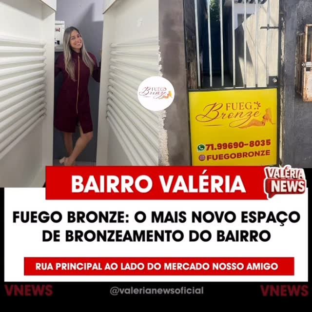 🔥 CHEGOU O FUEGO BRONZE! 🔥
O seu mais novo espaço de bronzeamento em Valéria!
Localizado na Rua…