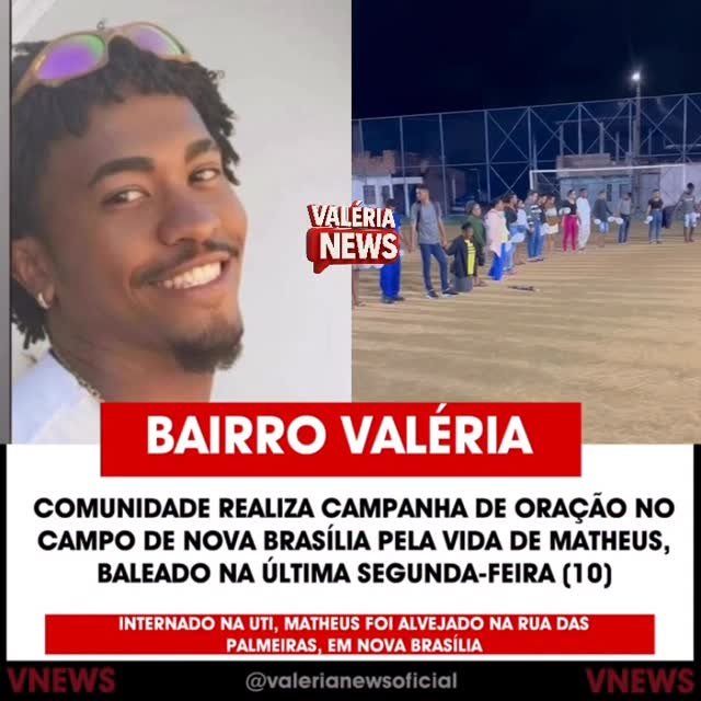 Mesmo sob a chuva, moradores de Nova Brasília, em Valéria, se reuniram na noite desta terça-feira…