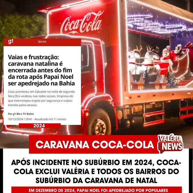 BAIRRO VALÉRIA FICA DE FORA DA CARAVANA COCA-COLA EM 2025

Em 2024, o Papai Noel da Caravana Coca…