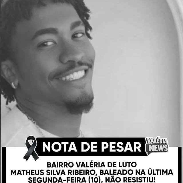 É com grande pesar que informamos o falecimento de Matheus Silva Ribeiro, morador de Nova Brasíli…