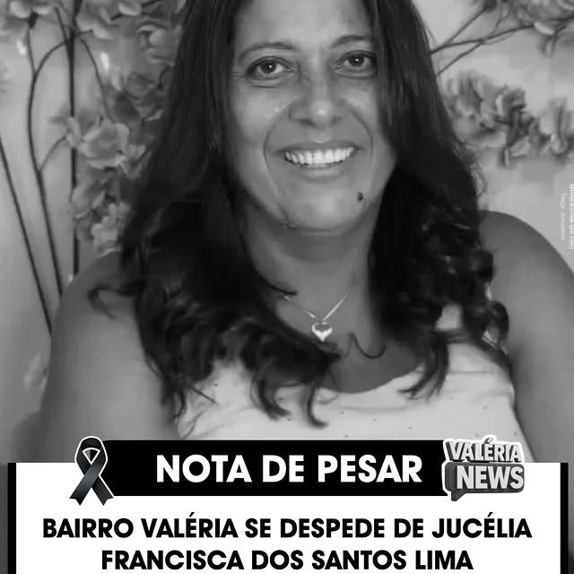 Nota de Pesar

É com grande tristeza que o bairro Valéria se despede de Jucélia Francisca dos San…