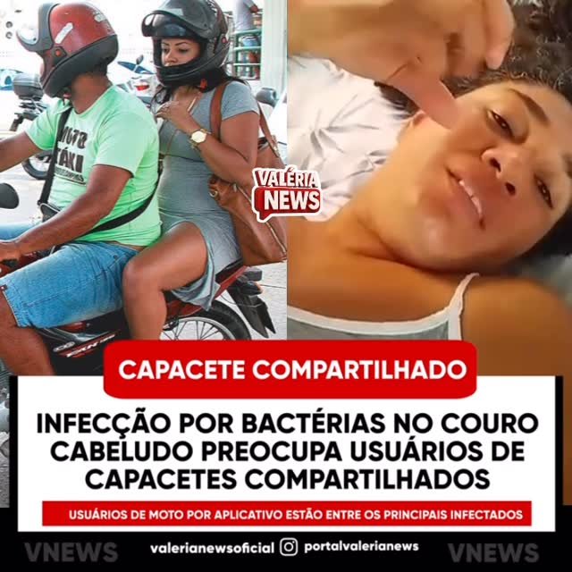 Usuários de serviços como mototaxi e MotoUber utilizam capacetes que não são de uso exclusivo, o …