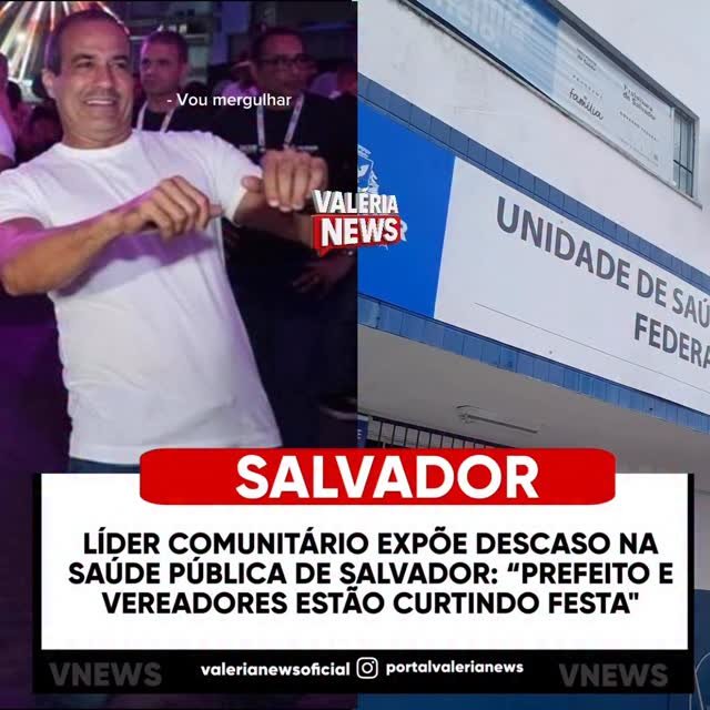 Em Salvador, o líder comunitário Xavier denuncia a falta de medicamentos e o mau atendimento no p…