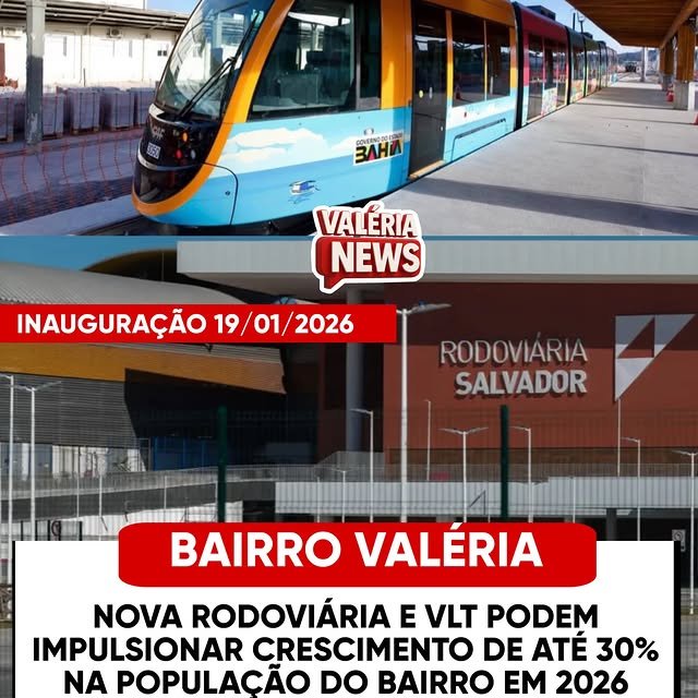 A região de Valéria está prestes a passar por um crescimento populacional