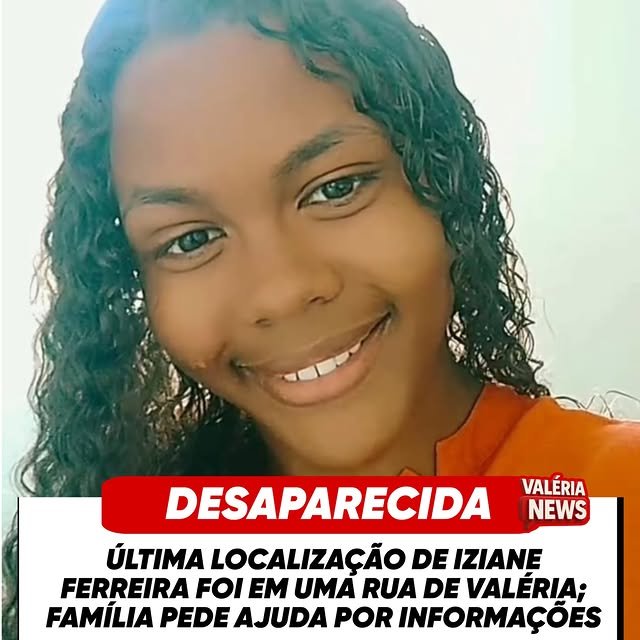 Desde a última segunda-feira, 26, por volta das 18h, familiares perderam o contato com Iziane Fer…