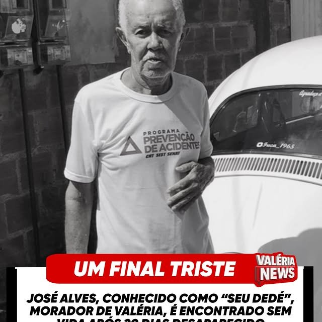 Familiares de José Alves Pereira, de 76 anos, conhecido como “Dedé”, morador do bairro Valéria, c…